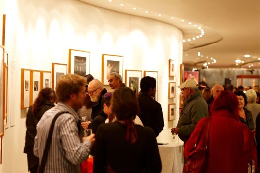 Visitors at Birrarung Gallery exhibition opening