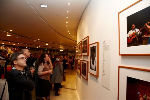 Visitors at Birrarung Gallery exhibition opening