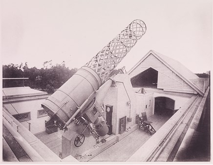 The historic 19th century Great Melbourne Telescope in its original location.