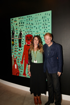 Curator Kimberley Mouton and Nick Kreisler at the launch of the Last Man Standing exhibition