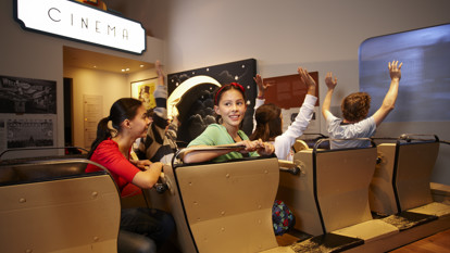 Children at Luna Park interactive in Melbourne Story
