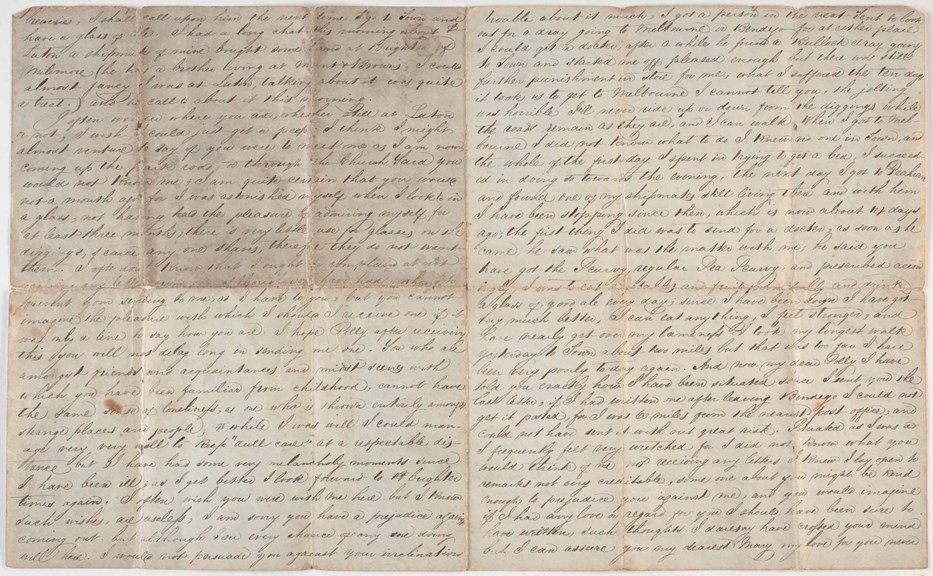 Two page handwritten letter