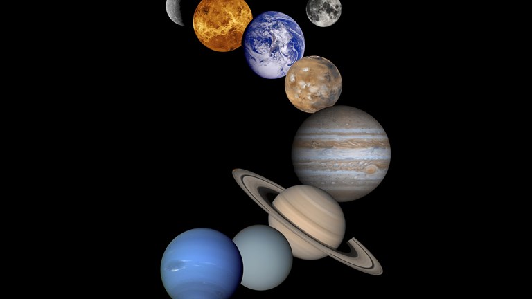 illustrations of the solar system