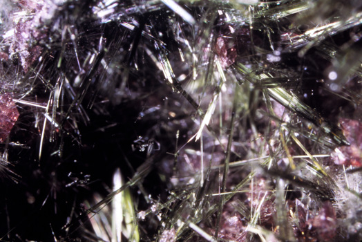 Actinolite mineral from Dookie Mineralogical Reserve quarry