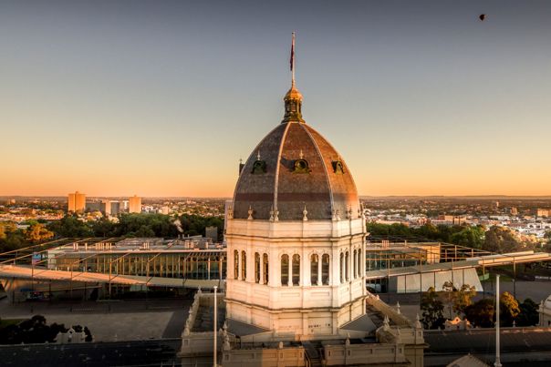 Building dome and skyline