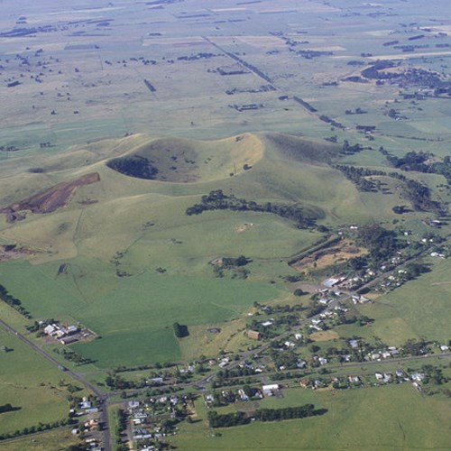 Mt Noorat, near Terang is one of the best preserved extinct volcanoes in Victoria.