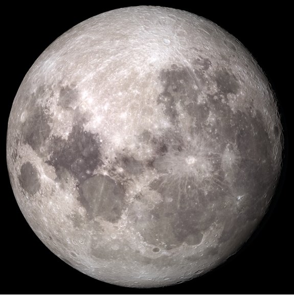 A 2018 Southern Hemisphere view of the Moon