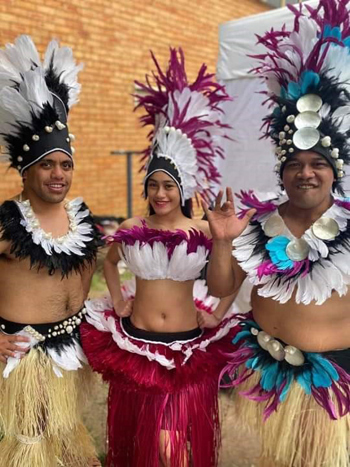 Dancers in costume