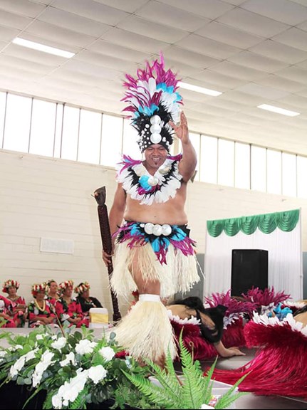 Performer on stage