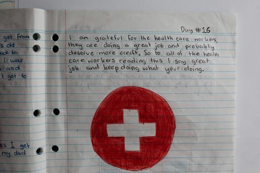 A page in a journal