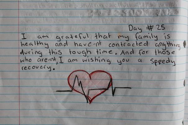 A page in a journal