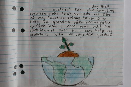 A page in a journal