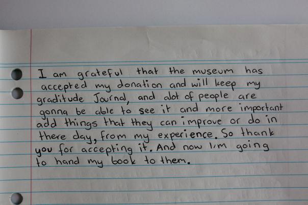 A page in a journal