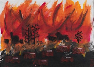 Artwork - 'Catastrophe', Healesville Primary School, 2009: Healesville Primary School Bushfire Artworks Collection