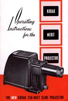 Cover of a instruction manual for a slide projector