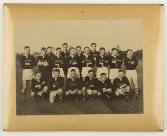 Group portrait of a football team