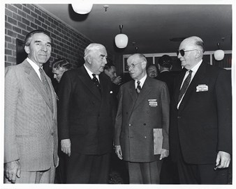 Group portrait of four men