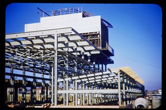 Steel framework of building