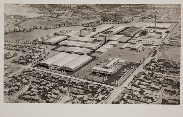 Arial view of buildings 