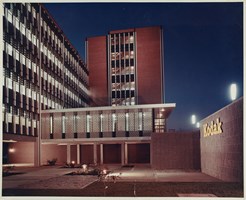 External of a brick 1960s building