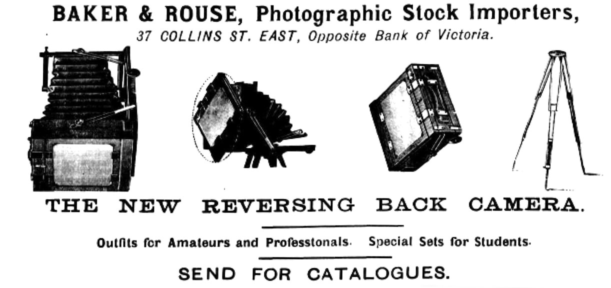 Baker & Rouse ad from 1887