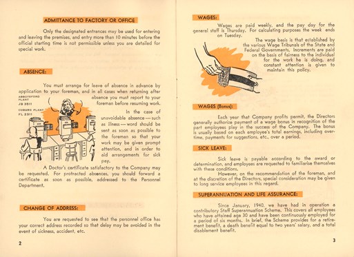 Page from a booklet
