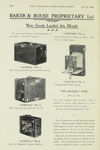 Advertisment showing four different cameras
