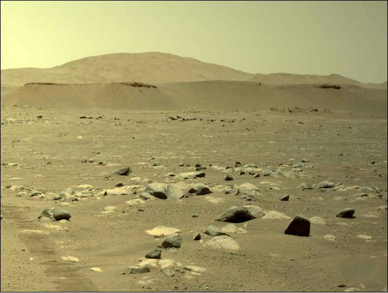 Image of the surface of Mars taken by a Mars rover