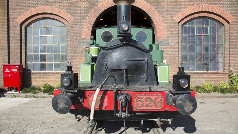 Steam Railway Locomotive - Victorian Railways, 0-6-0ST Type, Z-Class, No.526 'Polly' at Newport Railway Workshops