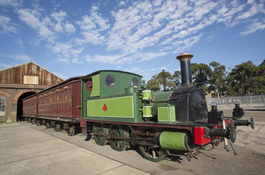 Steam Railway Locomotive - Victorian Railways, 0-6-0ST Type, Z-Class, No.526 'Polly' at Newport Railway Workshops