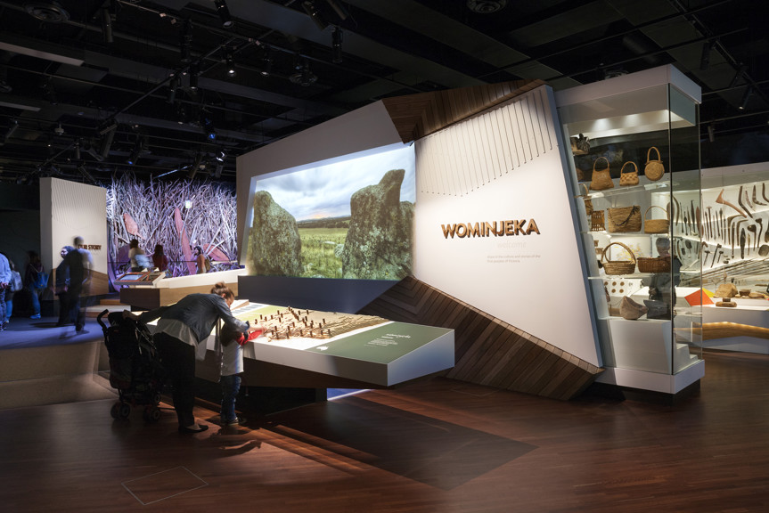 Entry to First Peoples exhibition at Bunjilaka.