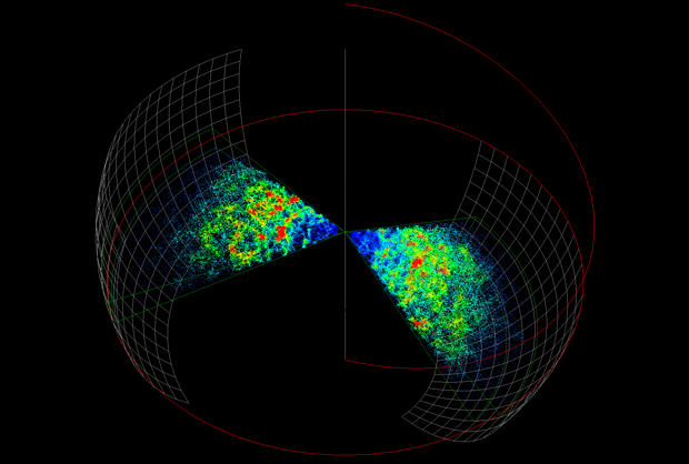 heat vision image of the universe