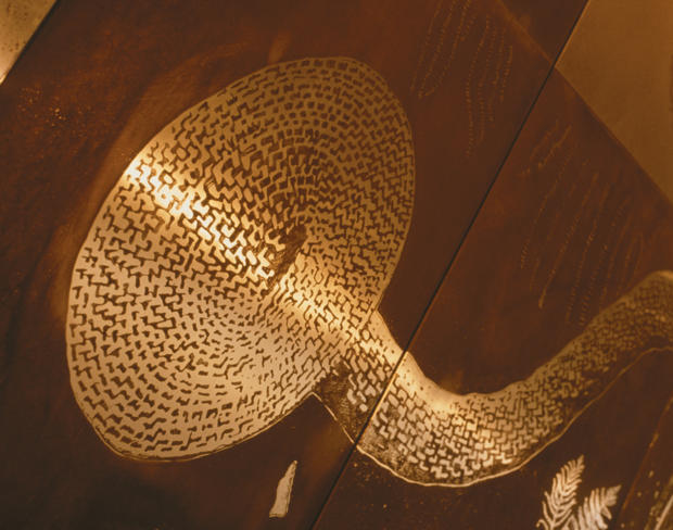 Detail of zinc etching