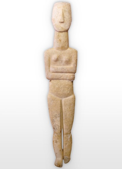 Stone figure of a woman