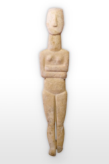 Stone figure of a woman