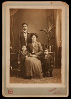 Setsutaro and Ada Hasegawa, with their children Leonard and Moto (later Jack), Geelong, circa 1910