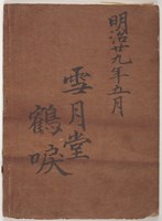 Diary with Japanese script, circa 1900