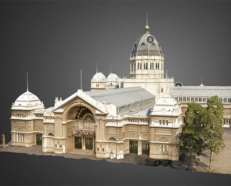 Royal Exhibition Building in 3D