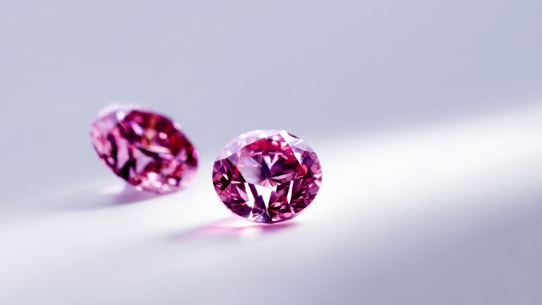 Two pink diamonds