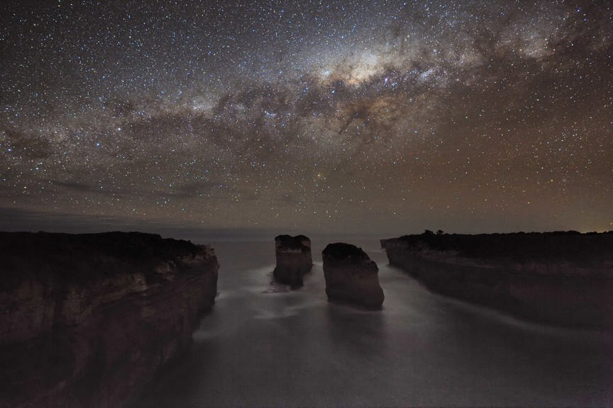 Night sky, Loch Ard Gorge