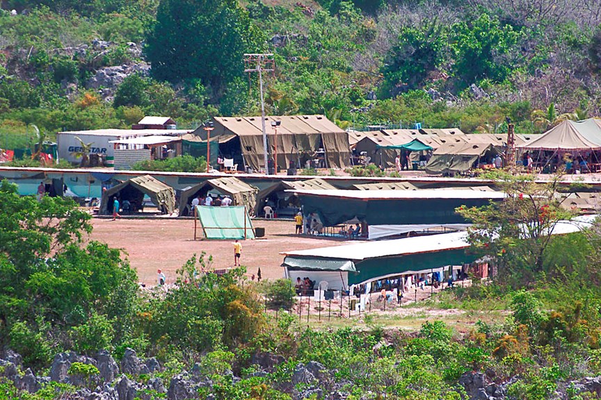 Detention Centre, Nauru, 2001.