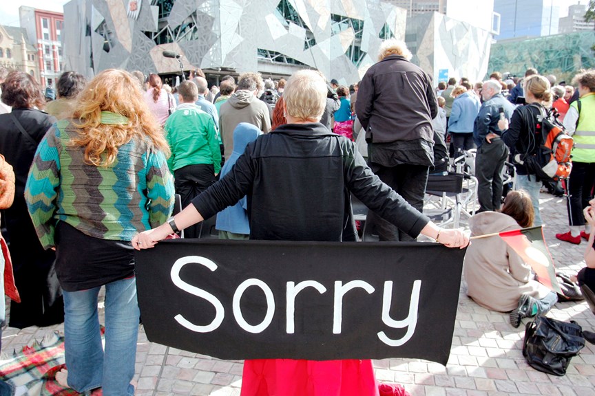 Sorry Day, Federation Square, Melbourne, 2008. 