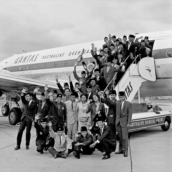 Colombo Plan students coming to Australia from Indonesia, 1965. 