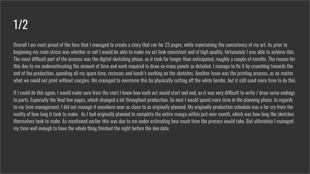 This folio page contains Jack Maliszewski’s reflection on his final Media Print work ‘Trying Again’.