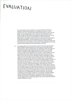 This folio page depicts Aidan Maher’s final Visual Communication Design presentation ‘Urban Fringe’. Aidan’s final presentation demonstrates innovative and thoughtful selections appropriate to the brief.