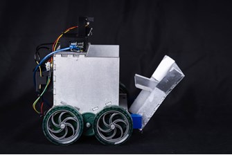 This image details Siddharth Shrivastava’s realised integrated controlled system ‘Autonomous Litter Collecting Robot’.