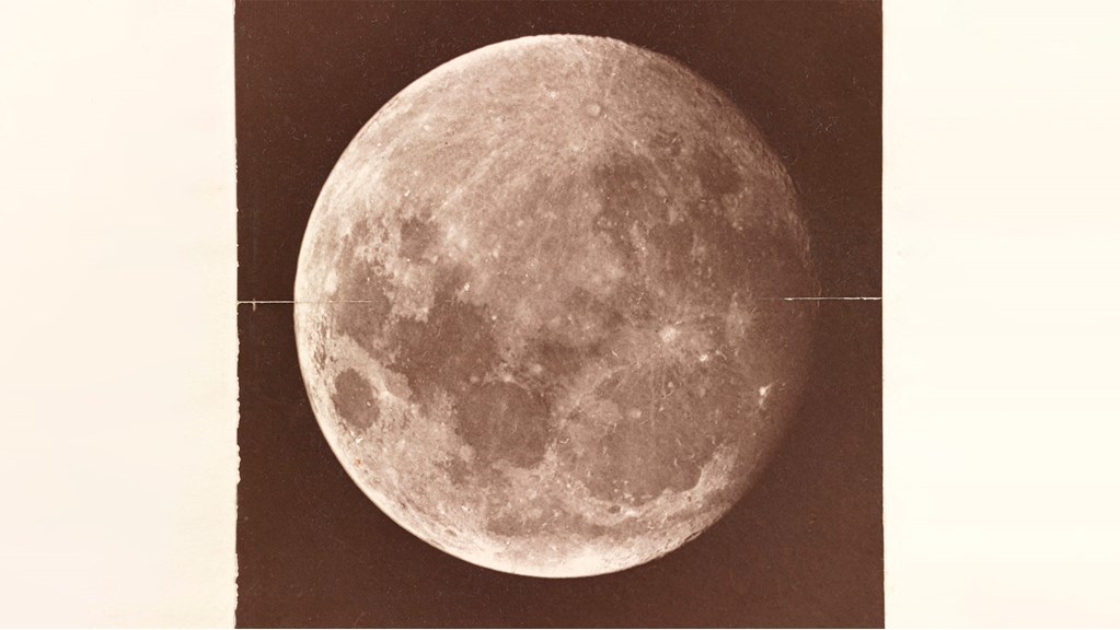 the moon, taken with the Great Melbourne Telescope in 1875.