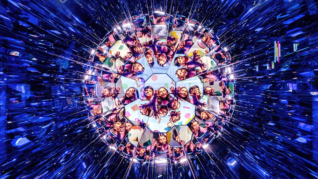 Illuminate exhibition giant kaleidoscope