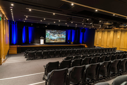 Theatre seating and stage