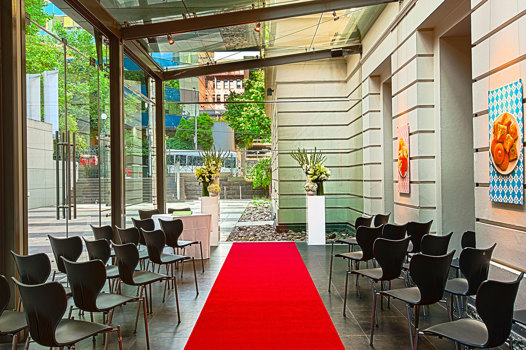 Immigration Museum Atrium Wedding set-up